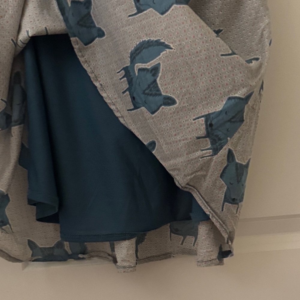 Blue Patterned fox dress - Picture 9 of 10